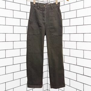 Loup James Straight Leg Work Pant Black Mid-Rise Made In USA Women's Size XXS